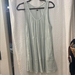 Universal Thread Light Blue Striped Top